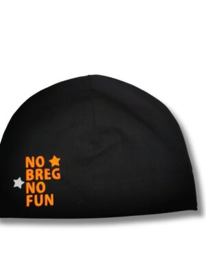 Kapa No Breg No Fun – črna z oranžnim napisom